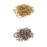 Merishopp 400 Pieces Metal Round Head Brads Paper Craft Scrapbook Fasteners