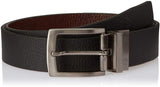 Men Evening, Party, Formal, Casual Brown, Black Genuine Leather Reversible Belt ()_1128