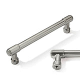 CABDM 6 Pack 6 Inch Cabinet Handles Brushed Satin Nickel Pulls for Kitchen Drawers and Cabinets - Hardware for Cupboards