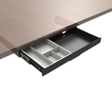 Mofangtech Under Desk Slide Out Pencil Drawer, Storage Organizer 15 Inch Wide, Ball-Bearing Slides, Black (8x14.4 Inch)