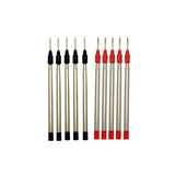 auteur Premium Red & Black Ink 0.7mm Metal Body Roller Pen Refills