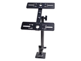 Double Face Marine Electronic Mount, Fish Finder Bracket, Anodized Aluminum 350 Degree Swivel Monitor Mount with Adjustable Heig