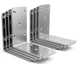 (8PCS) Heavy Duty L Brackets 5x5x2.5 for Wood,Metal Shelf Brackets,90 Degree Corner Bracket,Large Right Angle Bracket, Pergola B