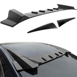 SCITOO ABS Roof Spoiler Fits for 2022-2023 for Honda for Civic 3PCS Glossy Black Rear Window Roof Spoiler