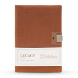 Kitabby Legacy Slide | A5 Size Hardbound Notebook With Sliding Lock Mechanism | 192 Pages 80 Gsm Natural Shade Paper | Soft Padd