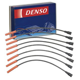 DENSO Spark Plug Wire Set compatible with Ford F-250 Super Duty 6.2L V8 2011-2015