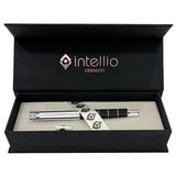 Intellio FDR Fine Shiny Lacquer with Chrome Plated Rings Roller Ball Pen