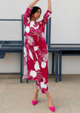 Anni Designer Women'S Cotton Blend Straight Printed Kurta With Pant (Anaar-Rani-Nw_Xxl_Pink_Xx-Large),Pink,2XL,,,