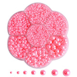 5700 Pcs Light Pink Half Pearls for Crafts,Nail Pearls for Nails Art for Crafting DIY Accessory,Flatback Pearls gems for Makeup,