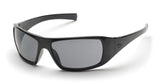 Pyramex Safety Goliath Safety Eyewear, Black Frame, Gray Lens (SB5620D)