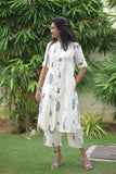 Gosriki Women'S Rayon Viscose Straight Printed Kurta With Pant (Barkat Cream-Gs_Xl_Cream_X-Large),Cream,,B0DRZQ9371