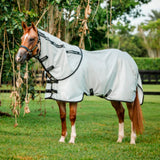 Horseware Ireland Amigo Bug Rug Stock Horse Silver and Black Fly Sheet NO Hood 76
