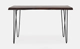Jofran Nature'S Edge 50 Modern Solid Wood Live Edge Console Sofa Table, Slate