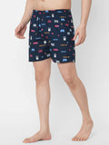 Anni Designer Men'S Cotton Blend Modern Relaxed Floral Boxer Shorts (Pack Of 2) (Anl-Bxr-Pack-2-An-018_Multicolor,Multicolour,M,,,