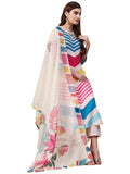 Anni Designer Women'S Cotton Blend Straight Printed Kurta With Pant & Dupatta (Dhimi Pink-Nre_L_Pink_Large),Pink,L