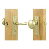 Deltana SDLS480U3-UNL Solid Brass Storm Door Latch with Rectangular Rose