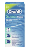 OralB Super Floss Mint Dental Floss for Braces Bridges 50 Strips ( Packs 3 )