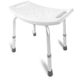 DMI Shower Chair Bath Seat for Tub or Shower Bench for Inside Shower, Made of Non Slip Aluminum with Plastic Seat, No Tools Need