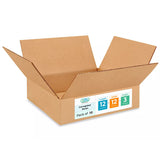 IDL Packaging - B-12123-10 12L x 12W x 3H Medium Cardboard Box (Pack of 10) for Moving, Shipping or Storage, Made in USA, 100% R