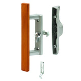 PrimeLine C 1258, 315/16 Sliding Door Handle, x 13/4Inch, Aluminum/Wood