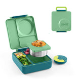 OmieBox Bento Box for Kids - Insulated Bento Lunch Box with Leak Proof Thermos Food Jar - 3 Compartments, Two Temperature Zones