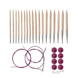 Knit Picks Options Wood Interchangeable Knitting Needle Set - US 4-11 (Sunstruck)