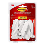 Command Medium Wire Hooks, Damage Free Hanging Wall Hooks with Adhesive Strips, No Tools Wall Hooks for Hanging Decorations in L