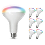 Feit Electric BR30 Smart LED Light Bulbs, 65W Equivalent, Dimmable, Color Changing, Tunable White, 650 Lumens, 2.4GHz Wi-Fi, Ale