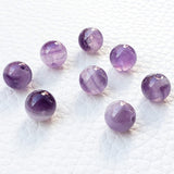 Chengmu 8mm Natural Stone Beads for Jewelry Making, Round Loose Smooth Gem Stone Crystals for Beading Bracelet Necklace Earring,