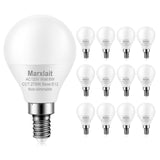 12 Pack E12 Ceiling Fan Light Bulbs, 60W Equivalent, Warm White 2700K, Small Base LED Candelabra Light Bulb, Bright A15 E12 LED