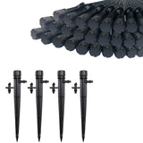 BEADNOVA Irrigation Drippers 50pcs Drip Emitters for 1/4 Inch Irrigation Sprinkler 360 Degree Micro Sprinkler Adjustable Drip He