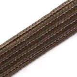 NITOPUPU 150Pcs 4 2mm Natural Smoky Quartz Spacer Stone Beads for Jewelry Making Supplies, Loose Semi Flat Round Gemstone Tube