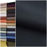 COTTONVILL 11COUNT Linen Blend Solid Bio Washing Fabric (3yard, 13-Smoky Navy)
