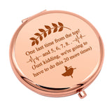Dance Teacher Gifts Thank You Gift for Dancer Coach Compact Makeup Mirror Dance Lover Gift for Women Appreciation Gifts Folding