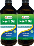 Best Naturals 100% Pure Neem Oil, 100% Cold Pressed and Unrefined - 16 OZ (2 Bottles)