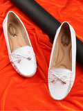 Shoetopia Women'S Block Heel Loafers White (9 Uk),White,9,B0BY6VJMGY