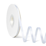 Laferri White Ribbon,1/4 X 50 Yards,Double Faced Satin Thin Ribbons for Gift Wrapping DIY Craft Floral Bouquets Wedding Party De