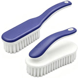 Cleaning Scrub Brushes Set, Ergonomic Long & Short Handle Cleaning Brushes, NonShedding Soft Moderate Hardness Bristles for Lau