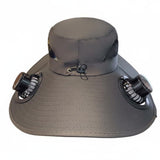 Trendynest Solar Fan Hat Protection Solar Powered Fan Hat Universal Serial Bus Powered Sun Cap Breathable Adjustable Fit For Fis