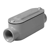 TayMac RLC100 Threaded C Type Conduit Body, Die Cast Aluminum, Stamped Steel Cover, 1Inch,Gray
