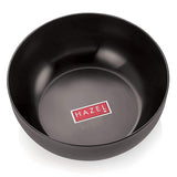 HAZEL Hard Anodised Tasra Tasla | 19.8 cm with 1800 ml Capacity Deep Anodized Kadhai Without Handle | Cookware Utensil for Fryin