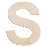 MGTECH 12 Inch Large Wooden Letter S, 1/4 in Thick Big Wood Letter for Crafts and Wall Decor