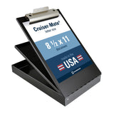 Saunders Metal Clipboard with Storage, Letter Size Heavy Duty Contractor Grade Clipboard, Recycled Aluminum Dual Storage Form Ho