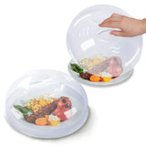 Microwave Cover for Food 2PCS Microwave Splatter Cover Large Microwave Plate Food Cover With Easy Grip Handle Anti-Splatter Lid