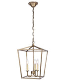 Elegant Lighting Maddox Collection 3 Light Pendant Lamp With Metal Frame And Hanging Chain, Black - 12.5D X 18.25H
