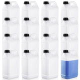 Ziliny 16 Pcs 1 Gallon Plastic Jug with Lids Square Empty Storage Containers HDPE Carboy Plastic Jar Containers for Water Bevera