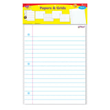 Trend Enterprises Wipe Off Papers & Grids Combo Pack, 17inch x 22inch, 6/Pack (T27906)