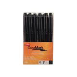 STAPLES 910000 Duramark Permanent Markers Fine Point Black 12/Pack (20468-Cc)