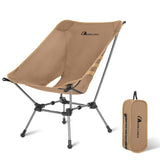 MOON LENCE Portable Camping Chair Plus, Upgraded Comfort & Size, Compact and Lightweight Still, Folding Chair for Backpacking &