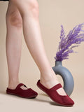 Shoetopia Comfortable Cozy & Chic Flat Cherry Mules For Women & Girls /Eu41,Cherry,8,B0F6V4699N